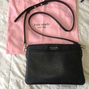 Kate Spade black crossover bag